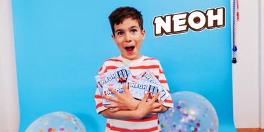 NEOH Milky Choc Kind mit Logo