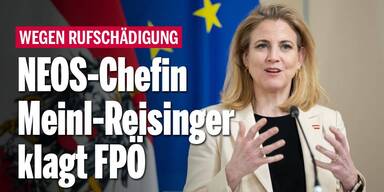 NEOS-Chefin Meinl-Reisinger klagt FPÖ