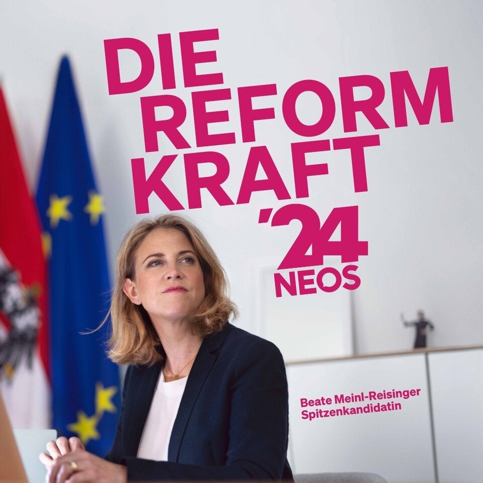 NEOS-Wahlplakate