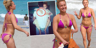 Panettiere: Sexy Liebes-Show am Strand