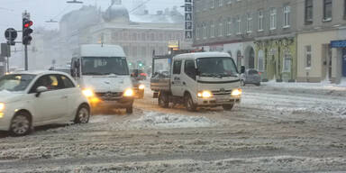 Schneechaos in Österreich