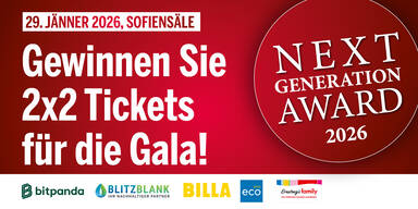 Jetzt 2x2 Tickets f&uuml;r die Next Generation Gala gewinnen!