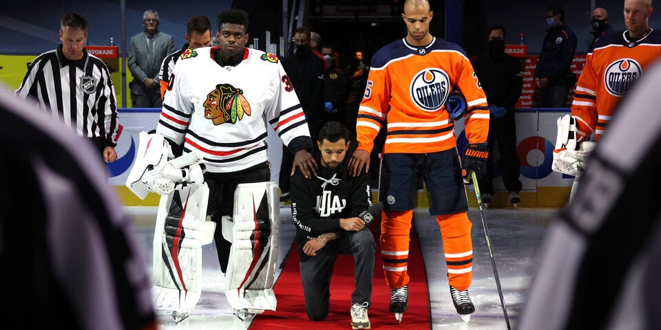 NHL-Restart mit politischer Botschaft