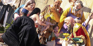 Rom: Nackt-Protest gegen Weihnachten