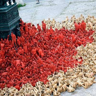 Nackt-Aktion in München