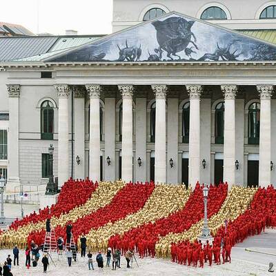 Nackt-Aktion in München