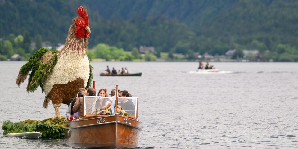 Bootskorso am Narzissenfest