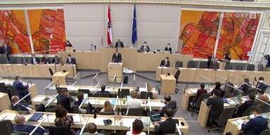 Nationalratssitzung im Parlament