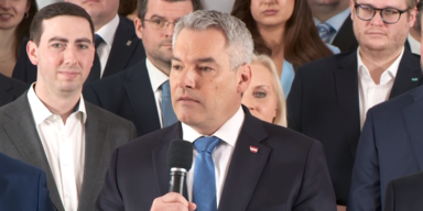 Nehammer bei Pr&auml;sentation der EU-Kandidaten