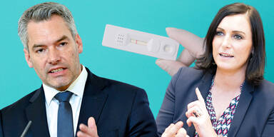Nehammer gegen K&ouml;stinger: Polit-Streit ums Freitesten