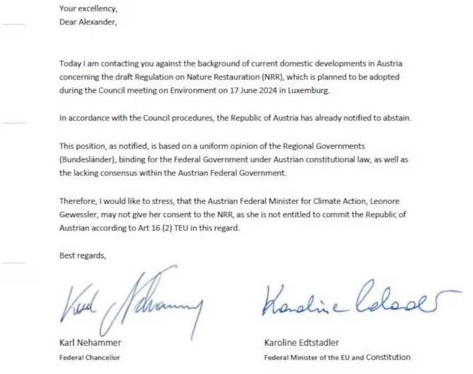 Nehammer-Brief an EU-Ratsvorsitz