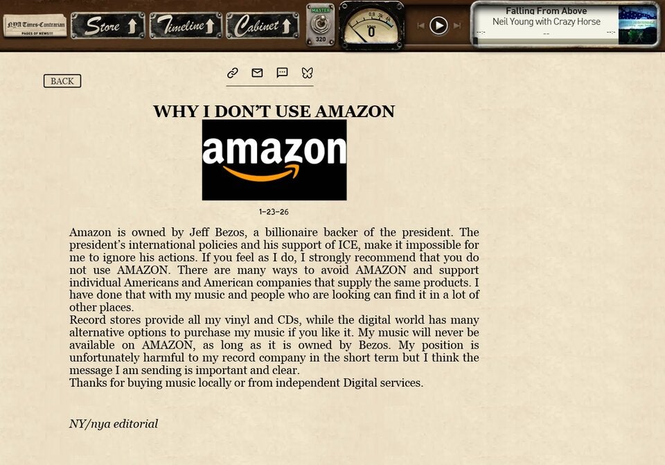 Musik gelöscht! Neil Young im Amazon-Krieg mit Jeff Bezos