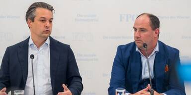 Der Wiener FP&Ouml;-Chef Dominik Nepp und Finanzexperte&nbsp;Gerald Zmuegg