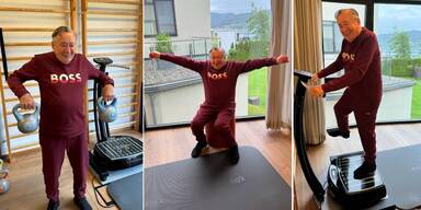 Lugner: Hartes Fitness-Programm vor Hochzeit mit "Bienchen"