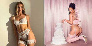Dessous-Duell Rihanna und Rosie Huntington