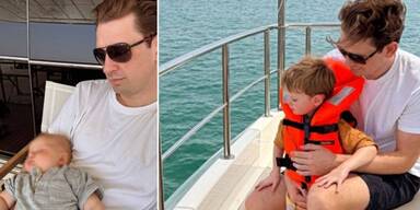 Sebastian Kurz zeigt seine beiden Söhne