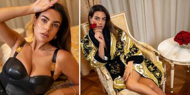 Nadine Mirada ist das Kampagnen-Gesicht von Palazzo Versace