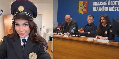 Leona König als Polizistin.&nbsp;