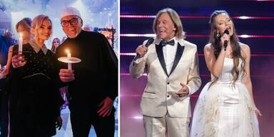 DJ Ötzi und Lisa-Marie; Jürgen und Joelina Drews.