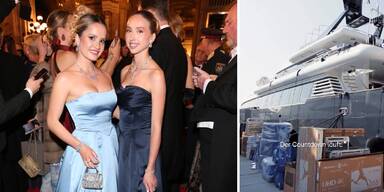 Shania und Davina Geiss - Yacht