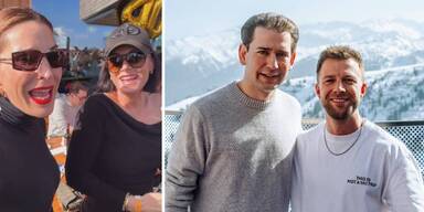 Elke Rock, Elisabeth K&ouml;stinger und Sebastian Kurz mit Jean Philippe&nbsp;