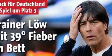 Jogi Löw liegt mit 39 Grad Fieber flach