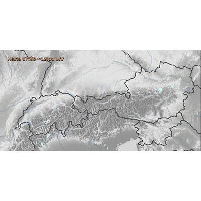 Neuschneevorhersage für Montag
