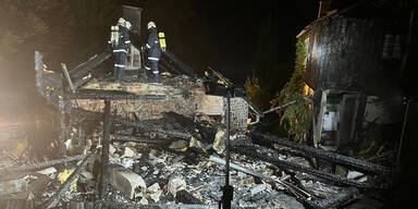 185 Feuerwehrleute bek&auml;mpfen Brand mit Donauwasser