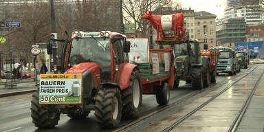 (Bauern-)Milch in Gefahr: Traktor-Demo!