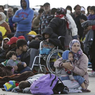 Flüchtlinge in Nickelsdorf