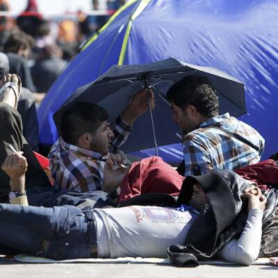 Flüchtlinge in Nickelsdorf