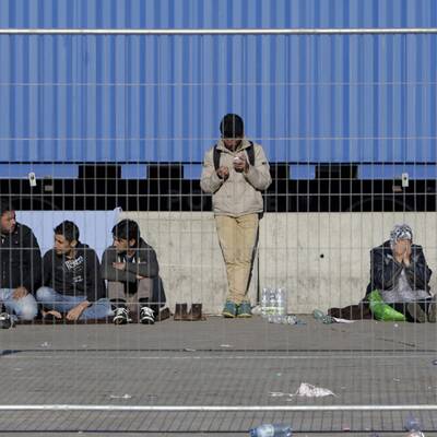 Flüchtlinge in Nickelsdorf