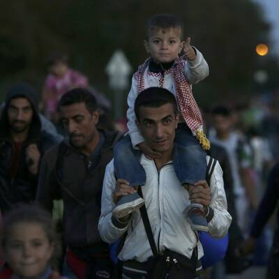 Flüchtlinge in Nickelsdorf