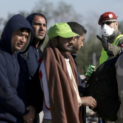 Flüchtlinge in Nickelsdorf