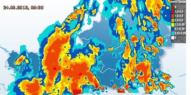 Schnee mitten im Sommer