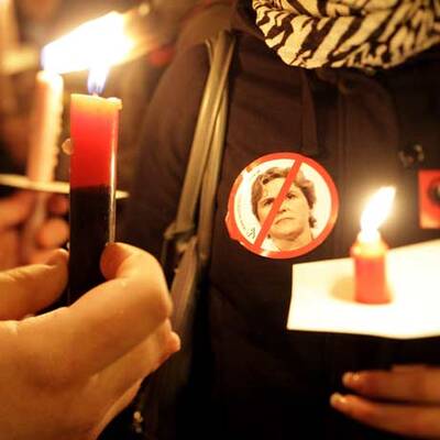 Lichtertanz gegen Rosenkranz