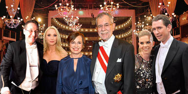 Opernball VdB Strache Kurz