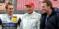 Niki Lauda mit seinen Söhnen Lukas & Mathias KON