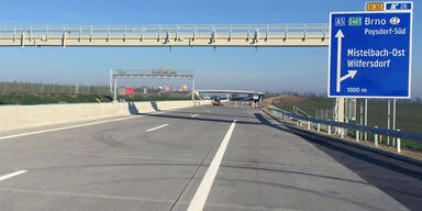 Nordautobahn vor Verkehrsfreigabe