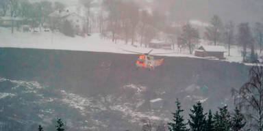 Riesiger Erdrutsch traf Ortschaft in Norwegen: Mehrere Vermisste