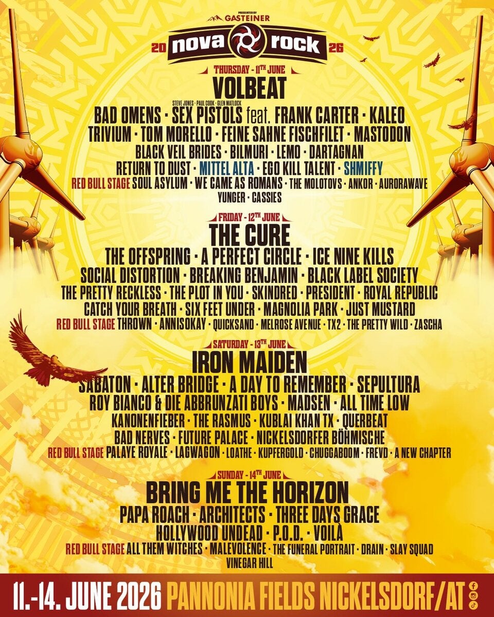Letzte Chance! oe24 bringt Sie zum Nova Rock Festival