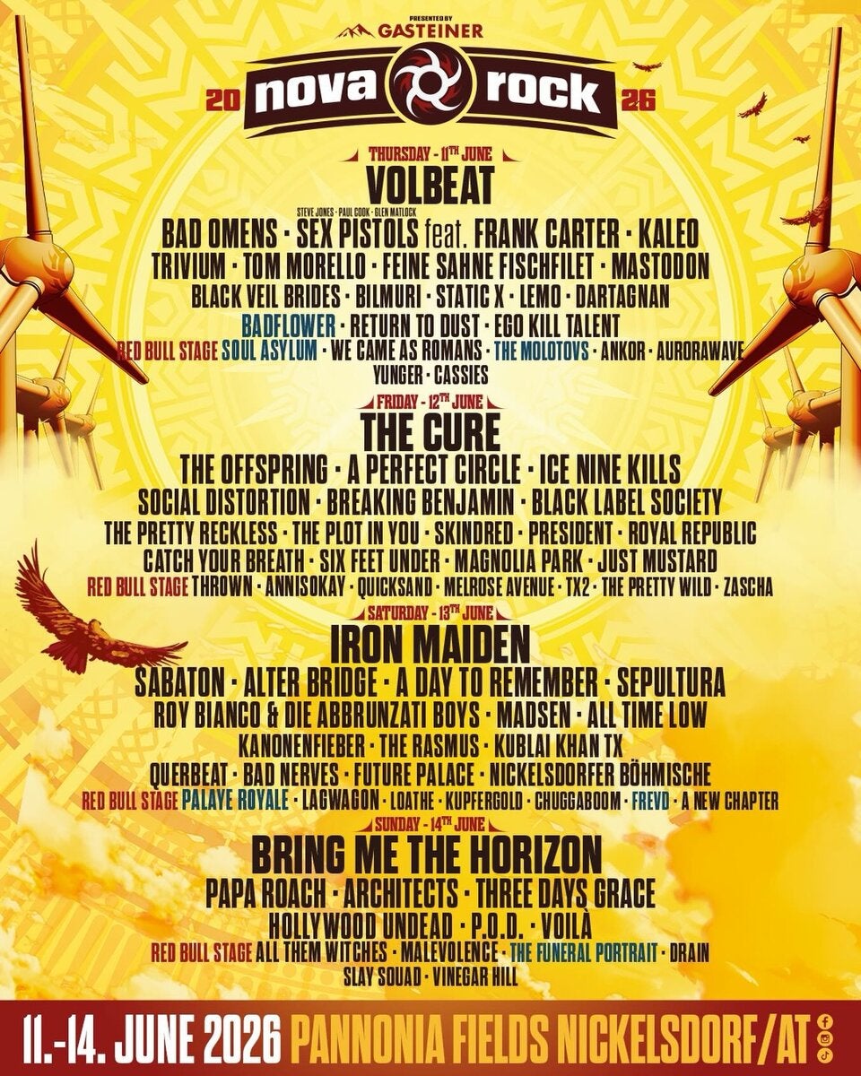 Gewinnspiel: oe24 bringt Sie zum Nova Rock Festival