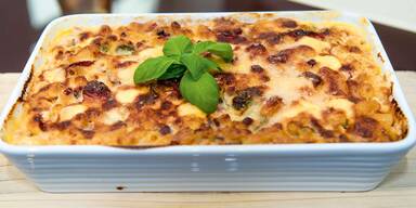 Vollkorn-Nudelauflauf