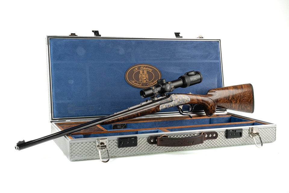 Benkos 100.000-Euro-Jagdgewehr mit Goldmonogramm wird versteigert
