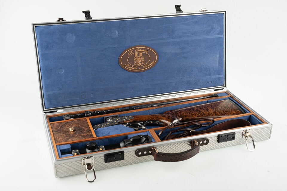 Benkos 100.000-Euro-Jagdgewehr mit Goldmonogramm wird versteigert