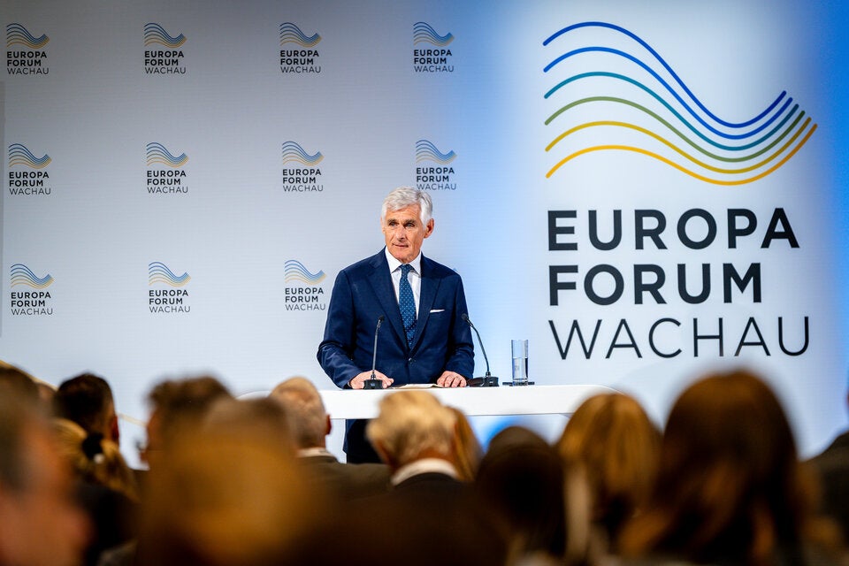 Der Präsident des Europa-Forums Wachau, Michael Linhart, eröffnete am Mittwoch das diesjährige Forum. 