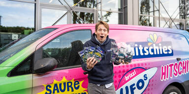 Bei der Halloween-Sampling-Rekordaktion in Wien wohl besonders gefragt: hitschies Saure Spinnenbeine Mystery Edition&nbsp;