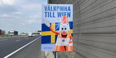 ASFINAG-Vorst&auml;nde Herbert Kasser und Hartwig Hufnagl mit Bundesminister Peter Hanke und ASFINAG-Maskottchen Polli.