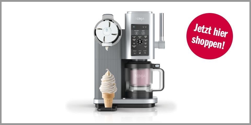 Ninja CREAMi Scoop & Swirl Eismaschine mit 2 Behältern – für 281,34 statt 373,10 Euro bei Amazon*&nbsp;