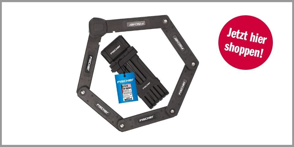 Shopping CH AmaDeal FISCHER Fahrrad-Faltschloss PROTEC PLUS FK85